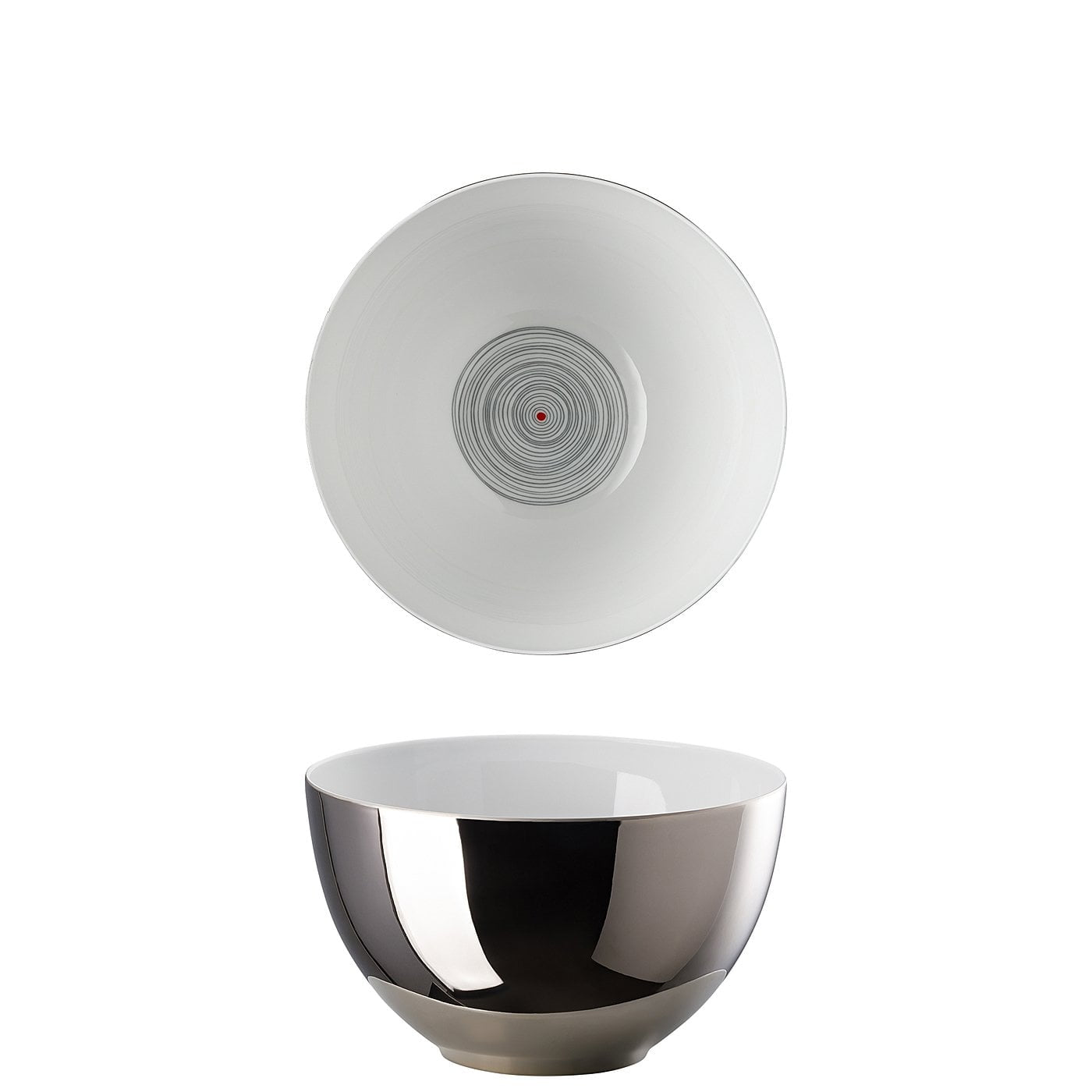 Rosenthal Schale TAC Gropius – 870 ml, 14,2 cm, Porzellan, Grau