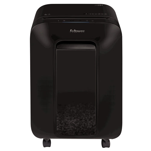 Fellowes Powershred LX201 – Aktenvernichter, DIN P-5, Partikelschnitt 2 × 12 mm, 12 Blatt, 22 l