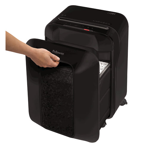 Fellowes Powershred LX201 – Aktenvernichter, DIN P-5, Partikelschnitt 2 × 12 mm, 12 Blatt, 22 l