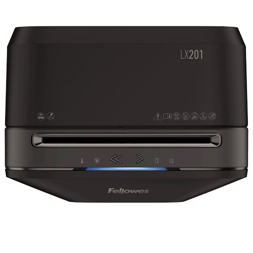 Fellowes Powershred LX201 – Aktenvernichter, DIN P-5, Partikelschnitt 2 × 12 mm, 12 Blatt, 22 l