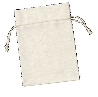 Folia Geschenkbeutel – Baumwolle, gerippt – 3 Grössen, je 2 Stück: 100 × 80 mm, 130 × 100 mm, 180 × 130 mm