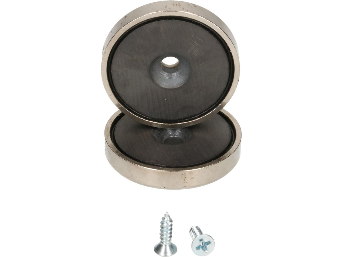 Max Hauri AG Max Hauri – Magnethalter, silber, für Max Hauri Steckdosenleisten (Prime, Safety, Swiss)