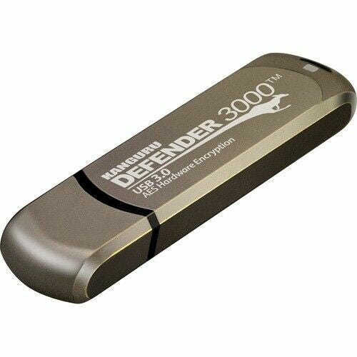 iStorage Kanguru Defender 3000 256GB – USB-C, 300/200 MB/s, AES-XTS 256 HW-Verschlüsselung, für Windows/MacOS/Linux