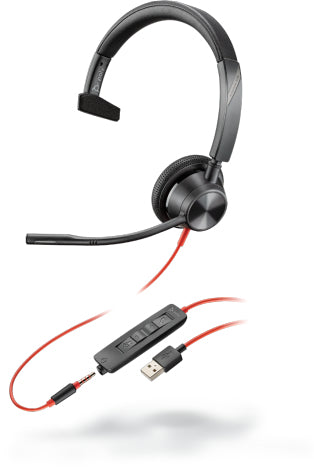 Poly Blackwire 3315 – USB-A, Mono