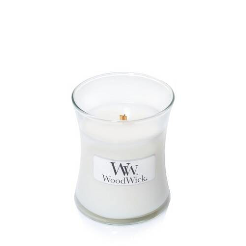 WoodWick Duftkerze – White Tea & Jasmin – Ø 7 × 8,3 cm