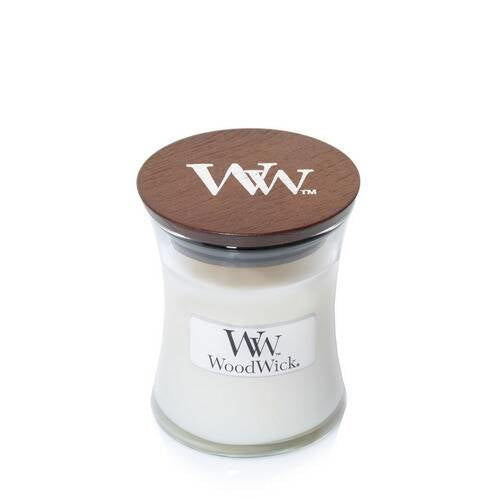 WoodWick Duftkerze – White Tea & Jasmin – Ø 7 × 8,3 cm