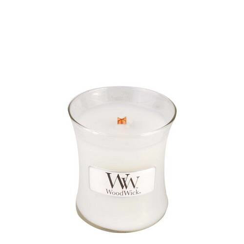 WoodWick Duftkerze – Kokos – Ø 7 × 8,3 cm