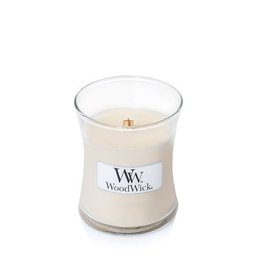 WoodWick Duftkerze – Vanille – Ø 7 × 8,3 cm