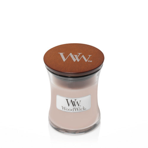 WoodWick Duftkerze – Vanille & Meersalz – Ø 7 × 8,3 cm