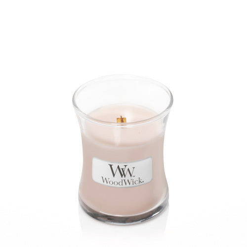 WoodWick Duftkerze – Vanille & Meersalz – Ø 7 × 8,3 cm