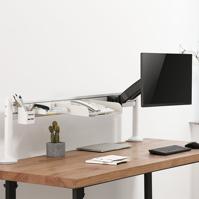 LogiLink EO0019-1 – Monitorarm Tischhalterung – Klemme/Durchführung – 13–27" – VESA 75×75/100×100 mm
