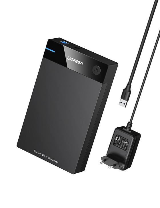 Ugreen 50422 – 1-Bay Gehäuse – für 2,5"/3,5" HDD/SSD, SATA