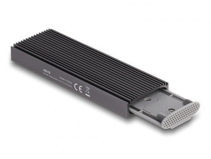 DeLOCK 1-Bay Gehäuse – M.2 NVMe/PCIe, SATA SSD, USB-C 10 Gbit/s