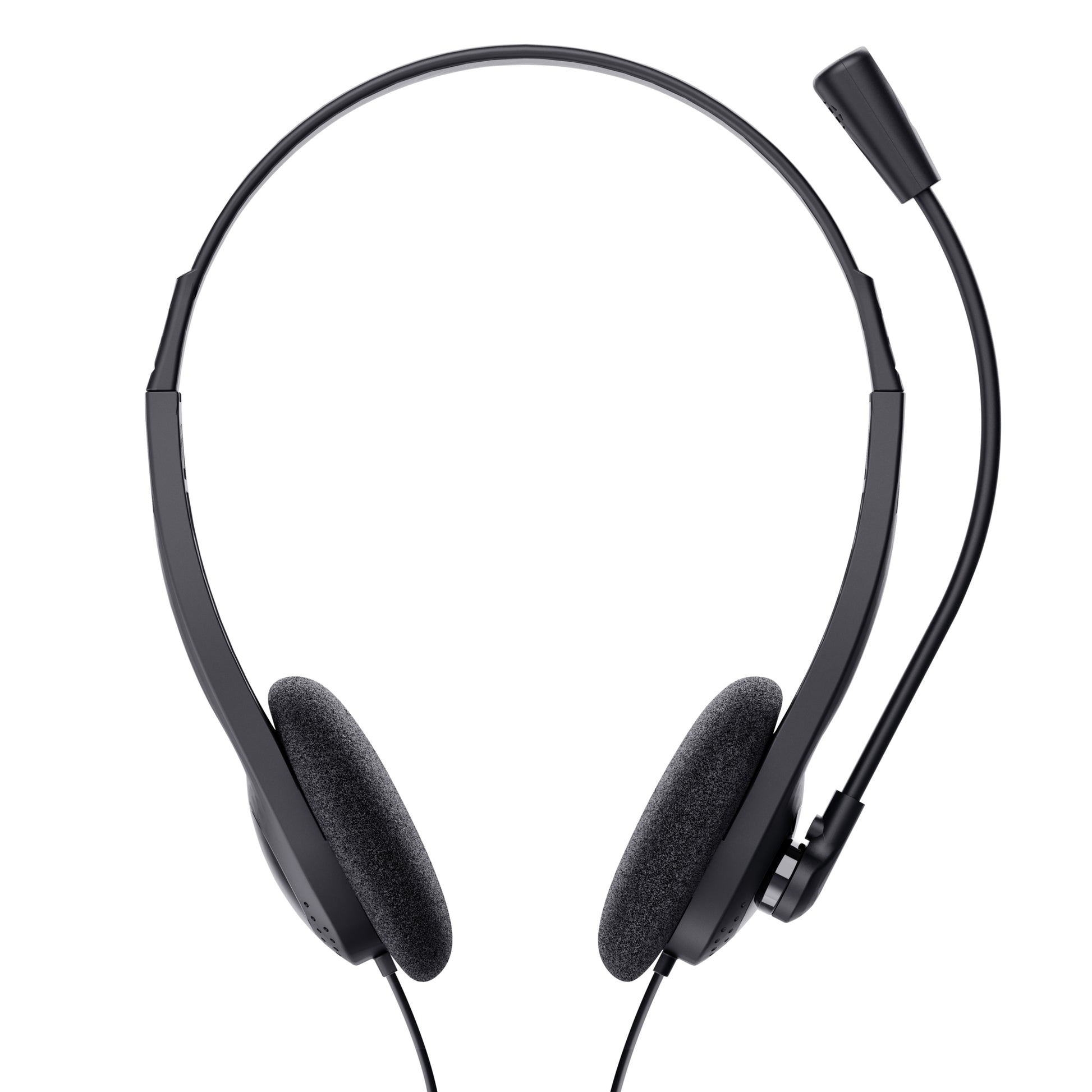 Trust Primo Office-Headset – On-Ear, Stereo, Kabelgebunden, 3,5 mm Klinke, Schwarz