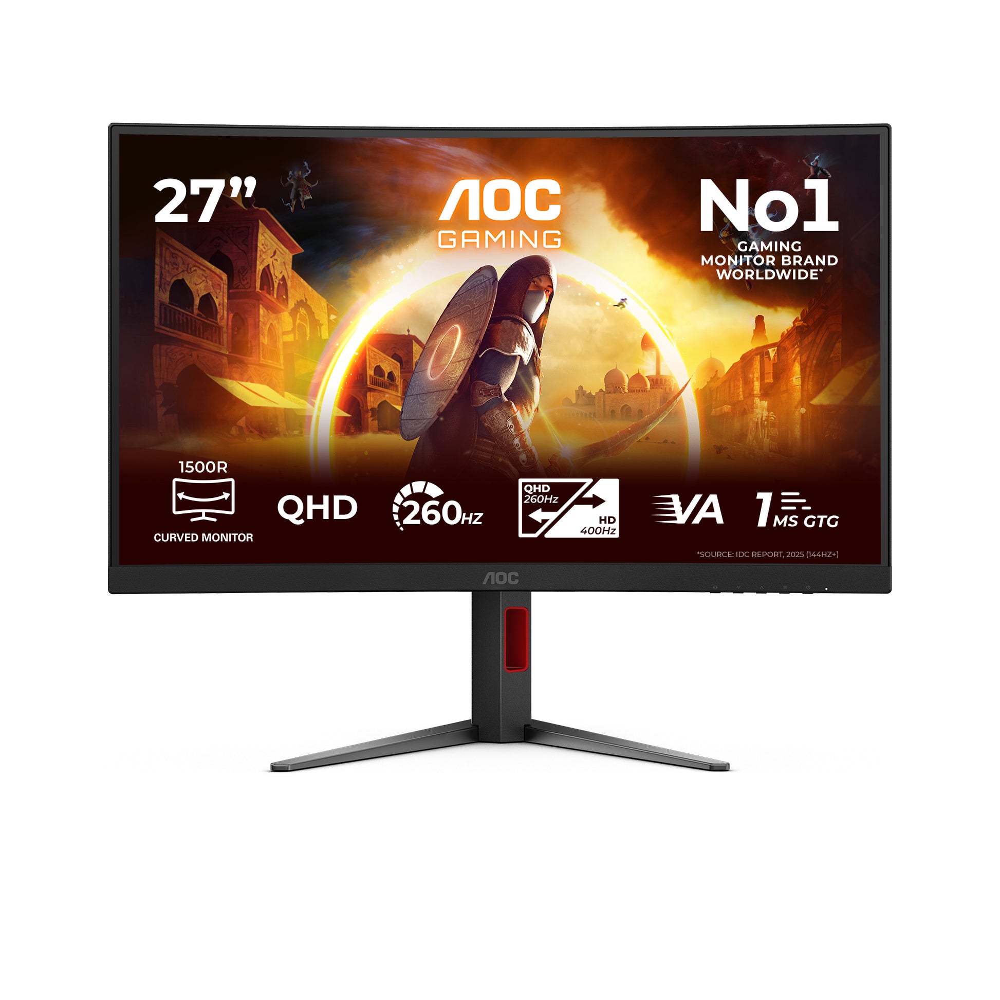 AOC CQ27G4Z2 – 27" Curved, 2560 × 1440 (WQHD), VA, 260 Hz, DisplayHDR 400