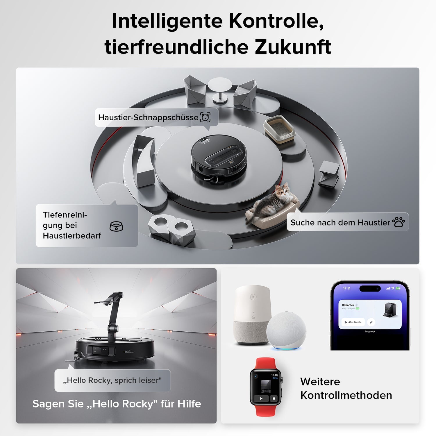 Roborock Saugroboter – Saros Z70, Schwarz, Staubbeutel