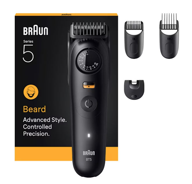 Braun Bartschneider Serie 5 BT5520 – Akku, 120 min, Nass & Trocken, Schnittlänge 0,5–20 mm, Schwarz
