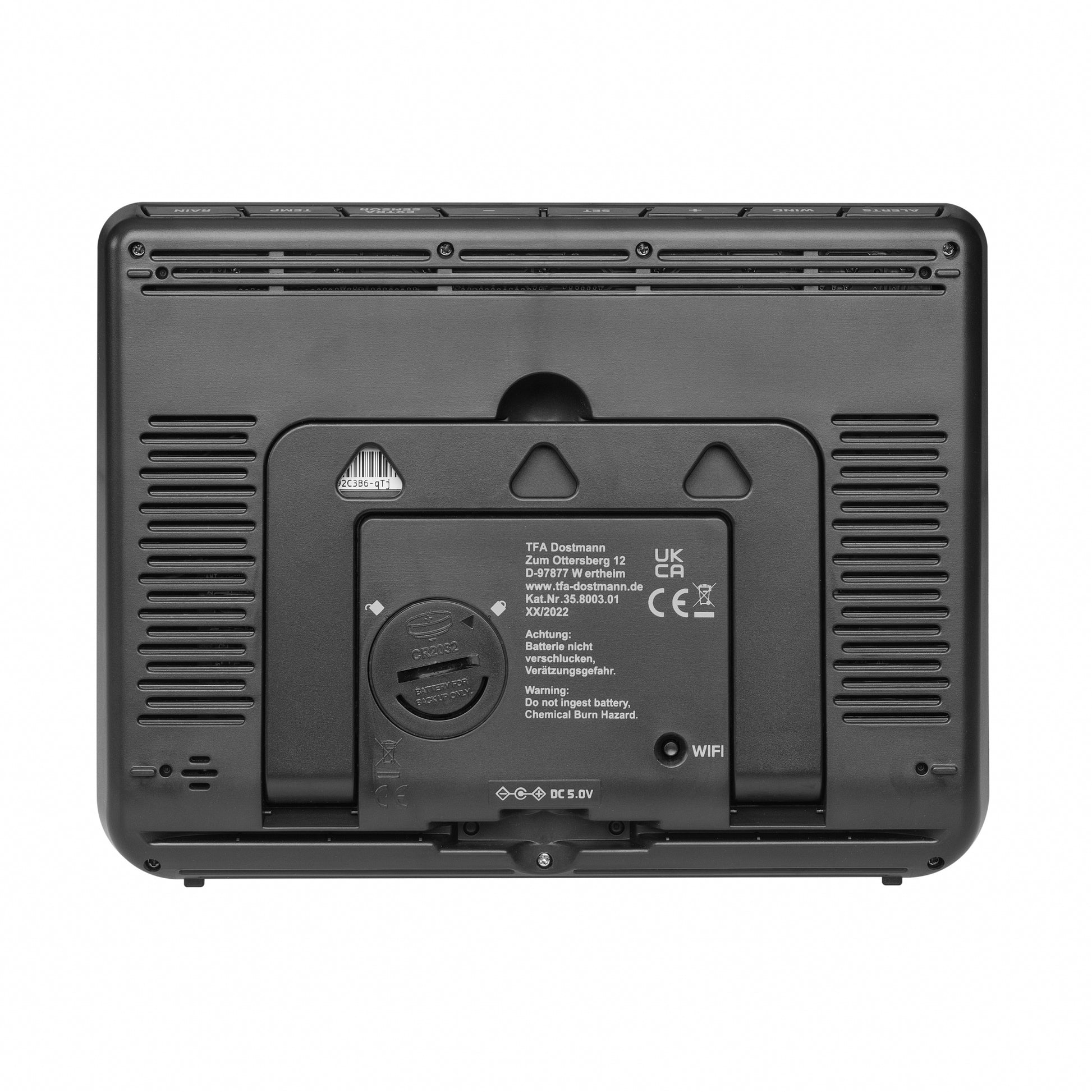 TFA-Dostmann VIEW PRO Sensor-Gateway/Monitor – WLAN, −40–60 °C, 10–99 %, Innen/Aussen