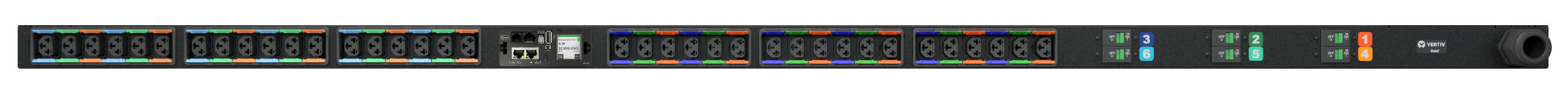 Vertiv VP4G30AF – Rack-PDU Überwacht, 3-phasig, 36× IEC (C13/C19), 32 A, IEC 60309 Stecker, 22,0 kW