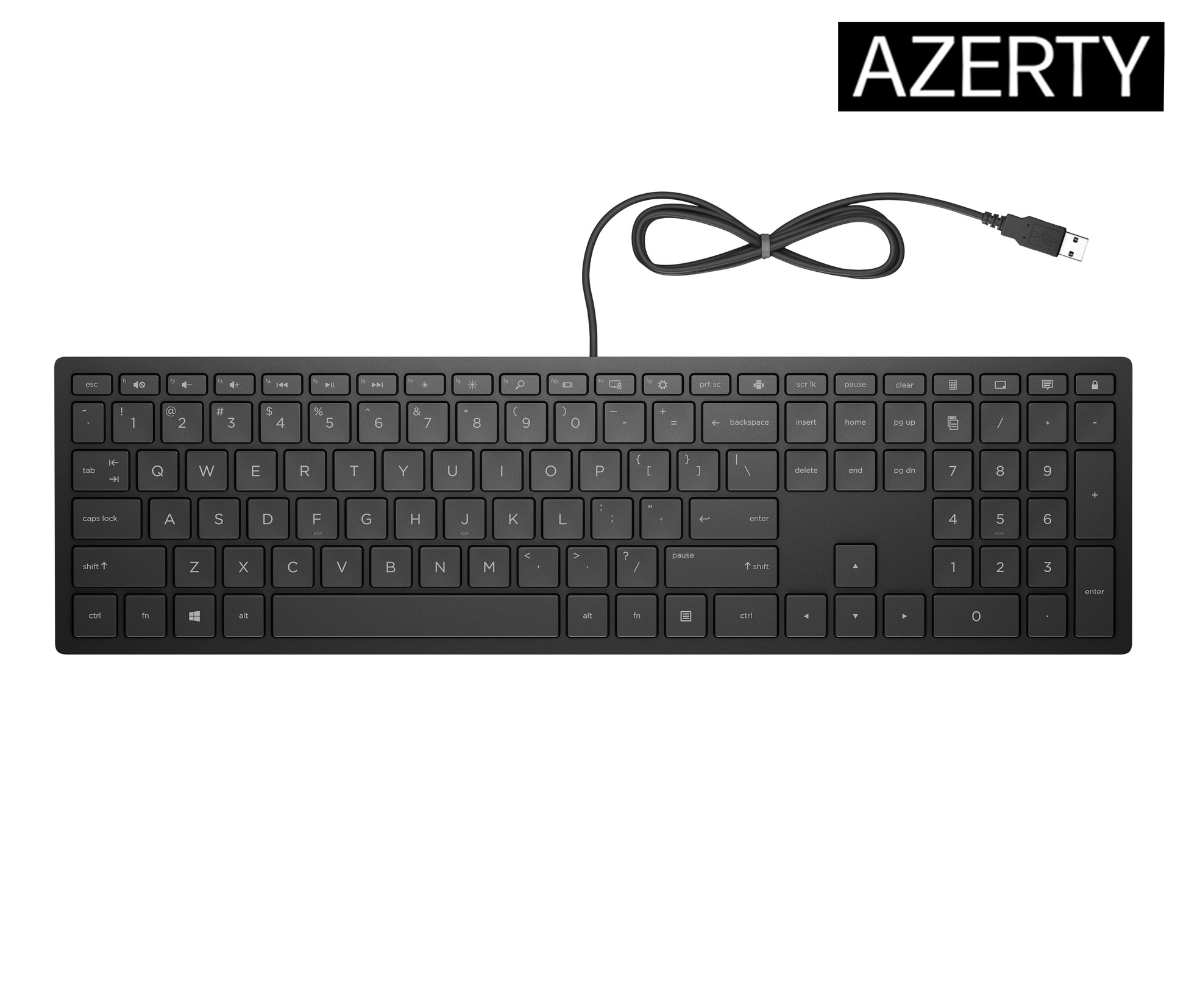 HP PAV Wired Keyboard 300 – Tastatur – Mechanisch – Kabelgebunden, USB – Schwarz