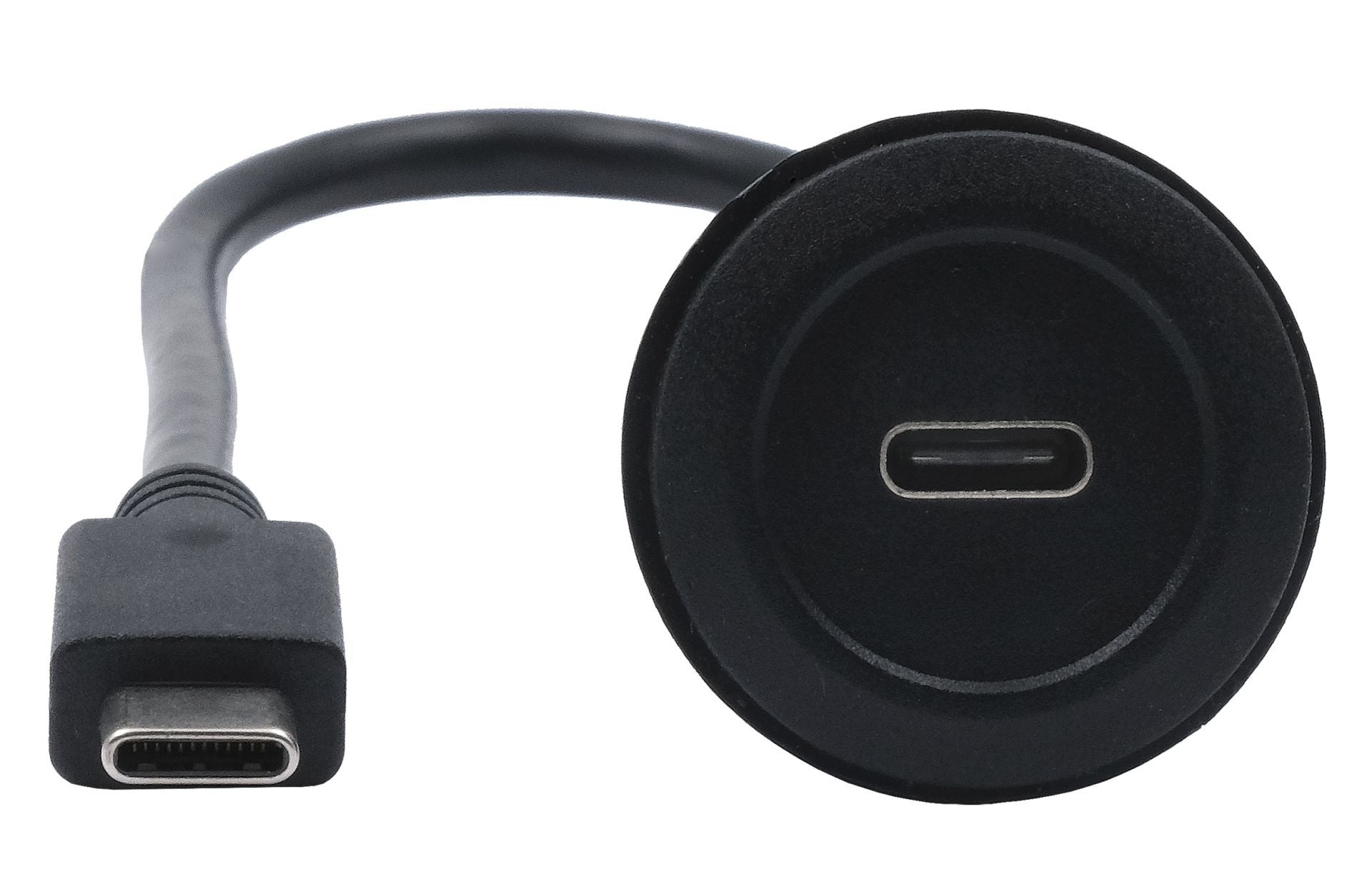 EXSYS USB-Adapter USB-C auf USB-C – USB 3.2 Gen 2 (10 Gbit/s) – PD 100 W – Schwarz