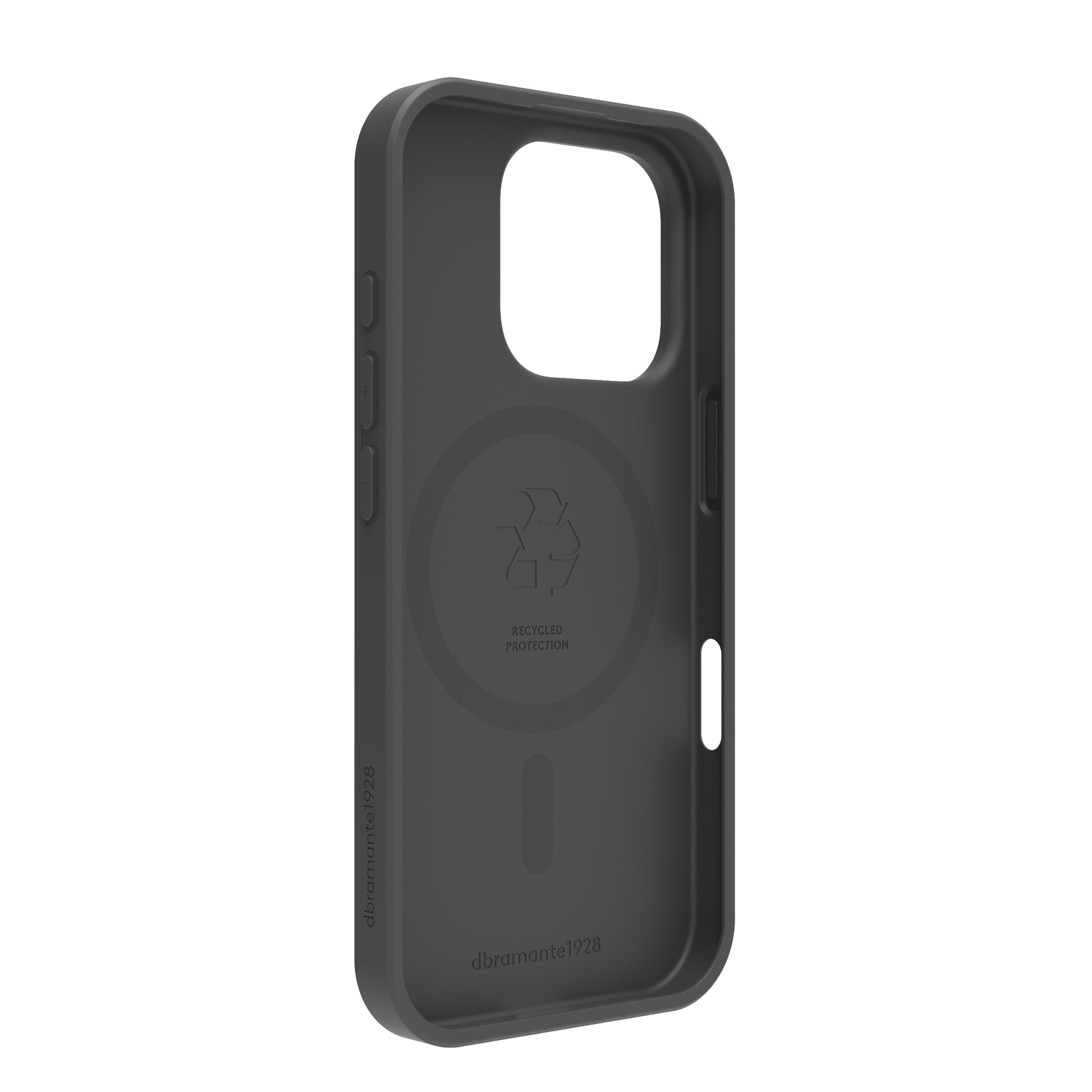 dbramante1928 Greenland Pro MS Rückcover – für Apple iPhone 16 Pro, Recycling-Kunststoff, Night Black