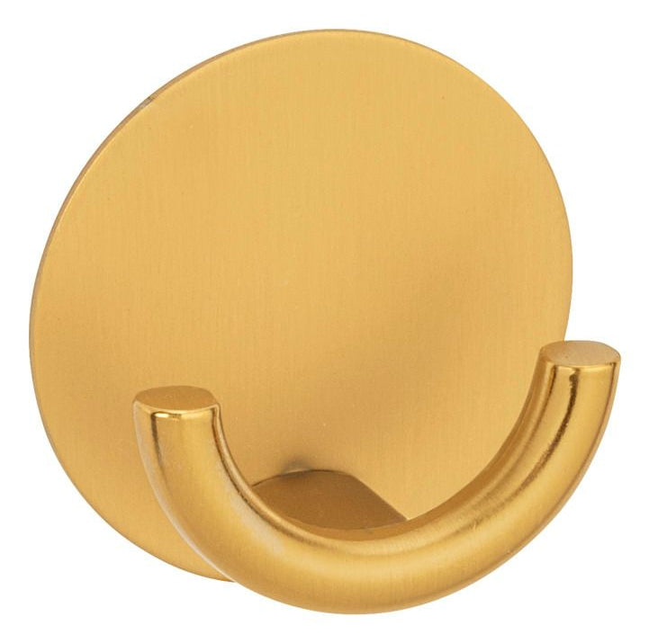 Wenko Haken – Edelstahl, Klebestreifen, Ø5,3×2,5 cm, Gold