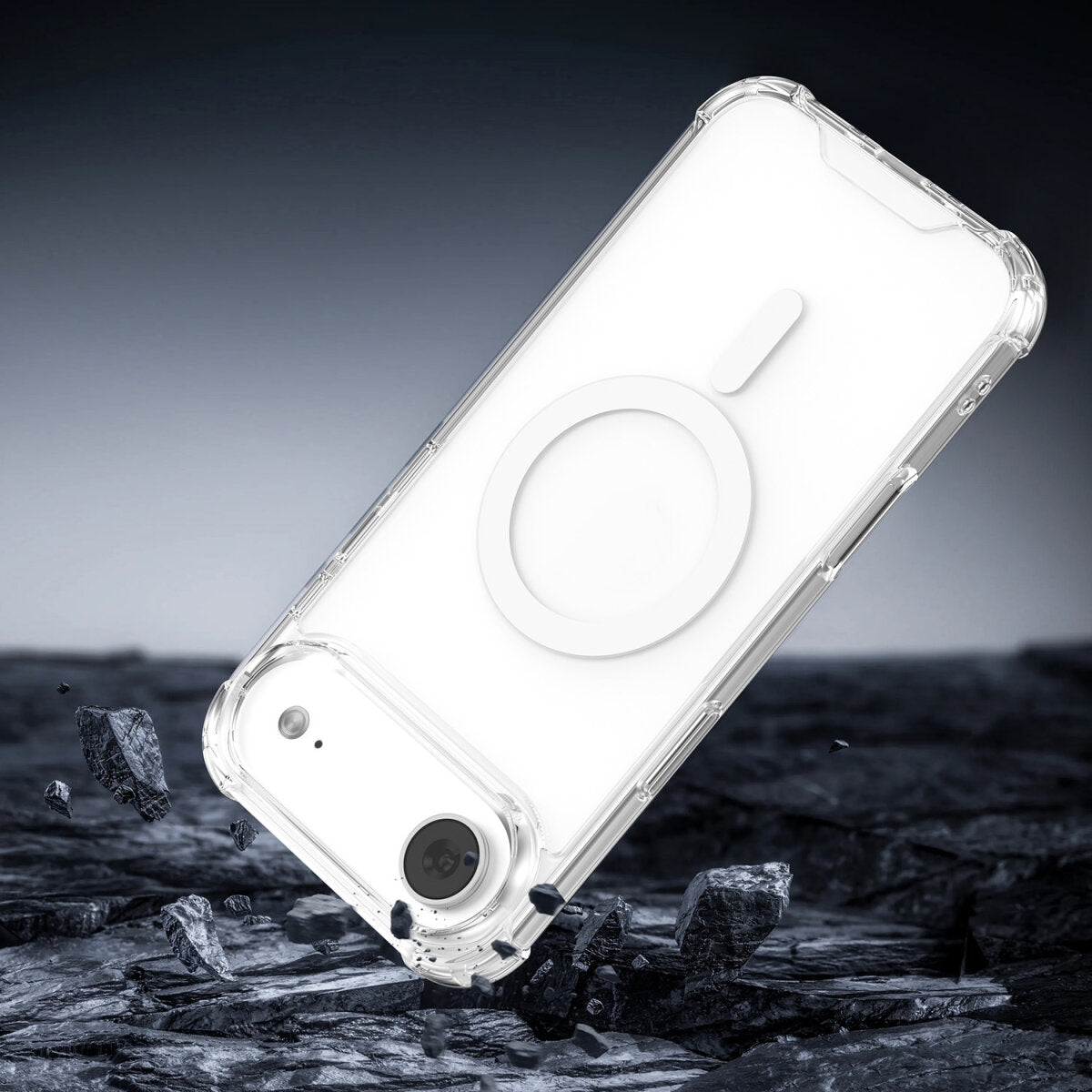 4smarts Ibiza Backcover – für Apple iPhone 17 Air, MagSafe, PC+TPU, Transparent