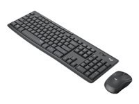 Logitech MK295 – Tastatur, kabellos (2,4 GHz), Fullsize (mit Ziffernblock), Schwarz