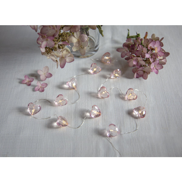 Star Trading Lichterkette – Starterset, 165 cm, 0,14 W, Warmweiss, Rosa, Timer, Batteriebetrieb