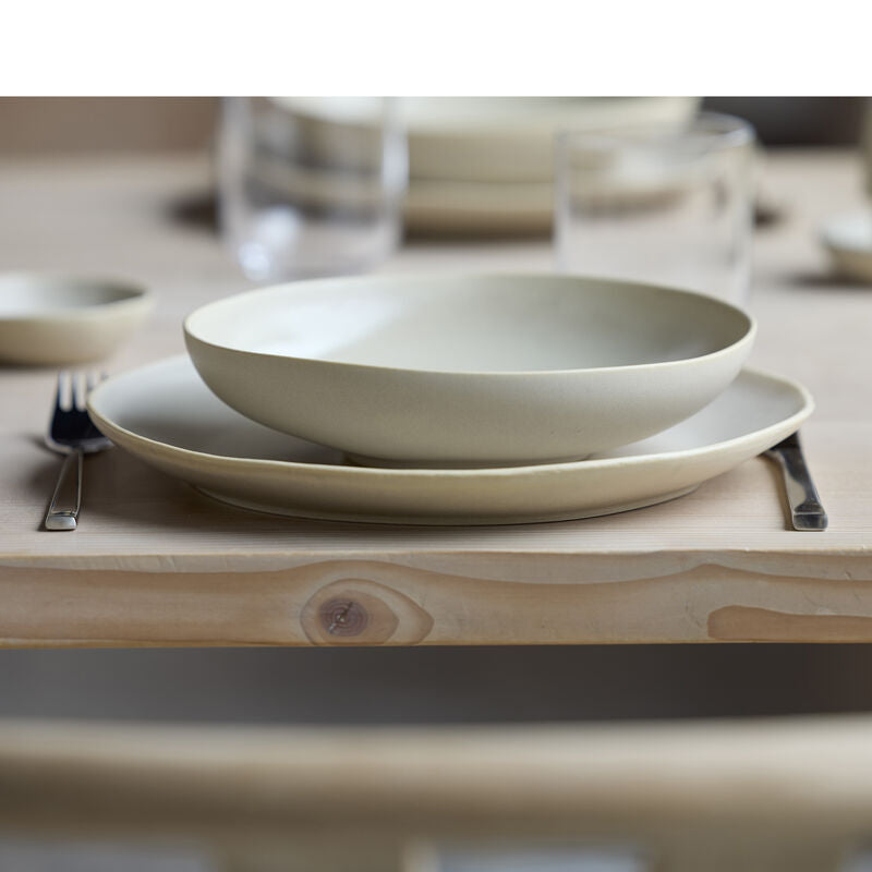 Villa Collection Speiseteller – Ø 27 cm, Steinzeug, Beige, spülmaschinenfest, mikrowellengeeignet