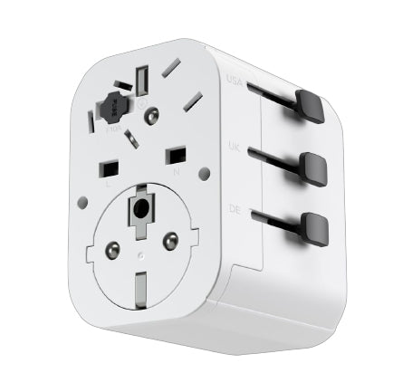Vonmählen Unity One Ladegerät (EU, UK, US) – 2300 W, 1× USB-C + 2× USB-A – für USB-C- und USB-A-Geräte