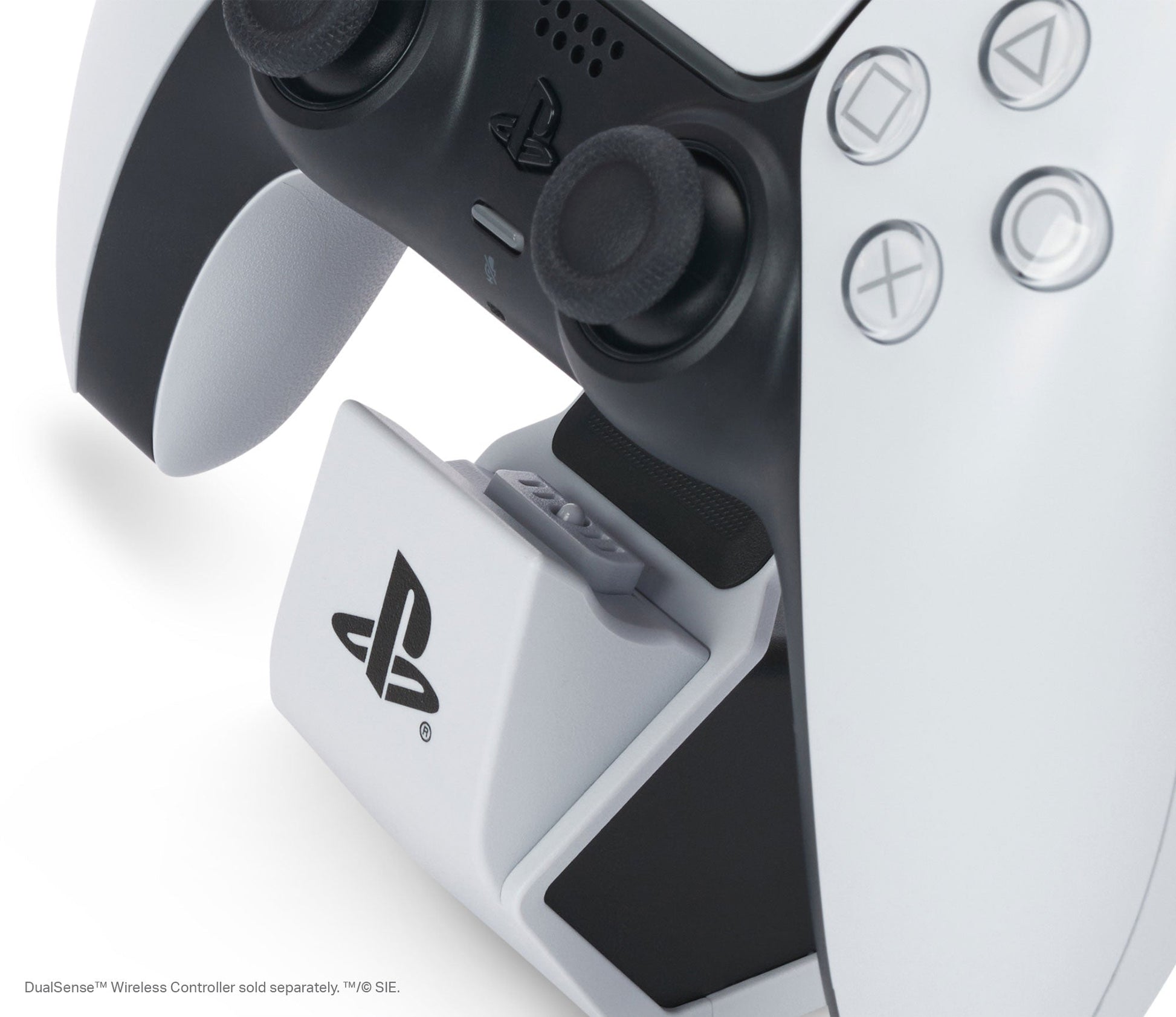 PowerA Solo Ladestation – Ladestation für PlayStation 5, USB-A auf USB-C (1 m), Schwarz/Weiss