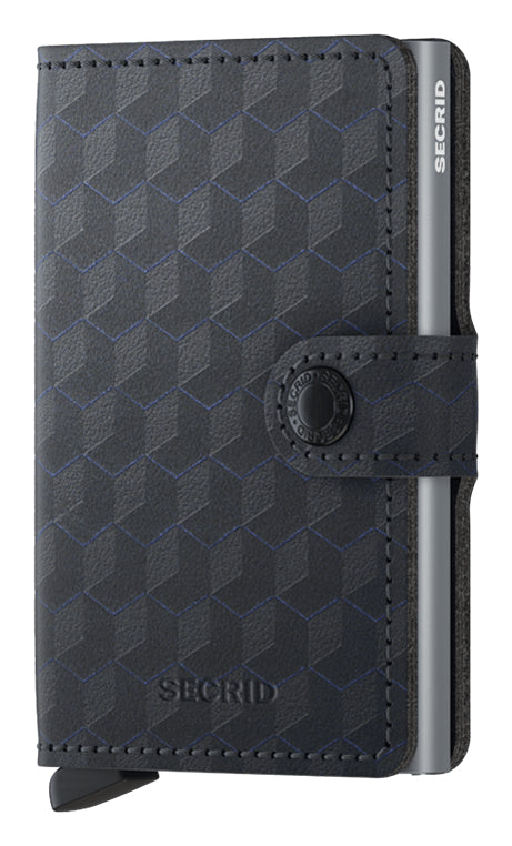Secrid Kartenetui Miniwallet – RFID-Schutz, Slider – 10 Karten – Schwarz – Leder