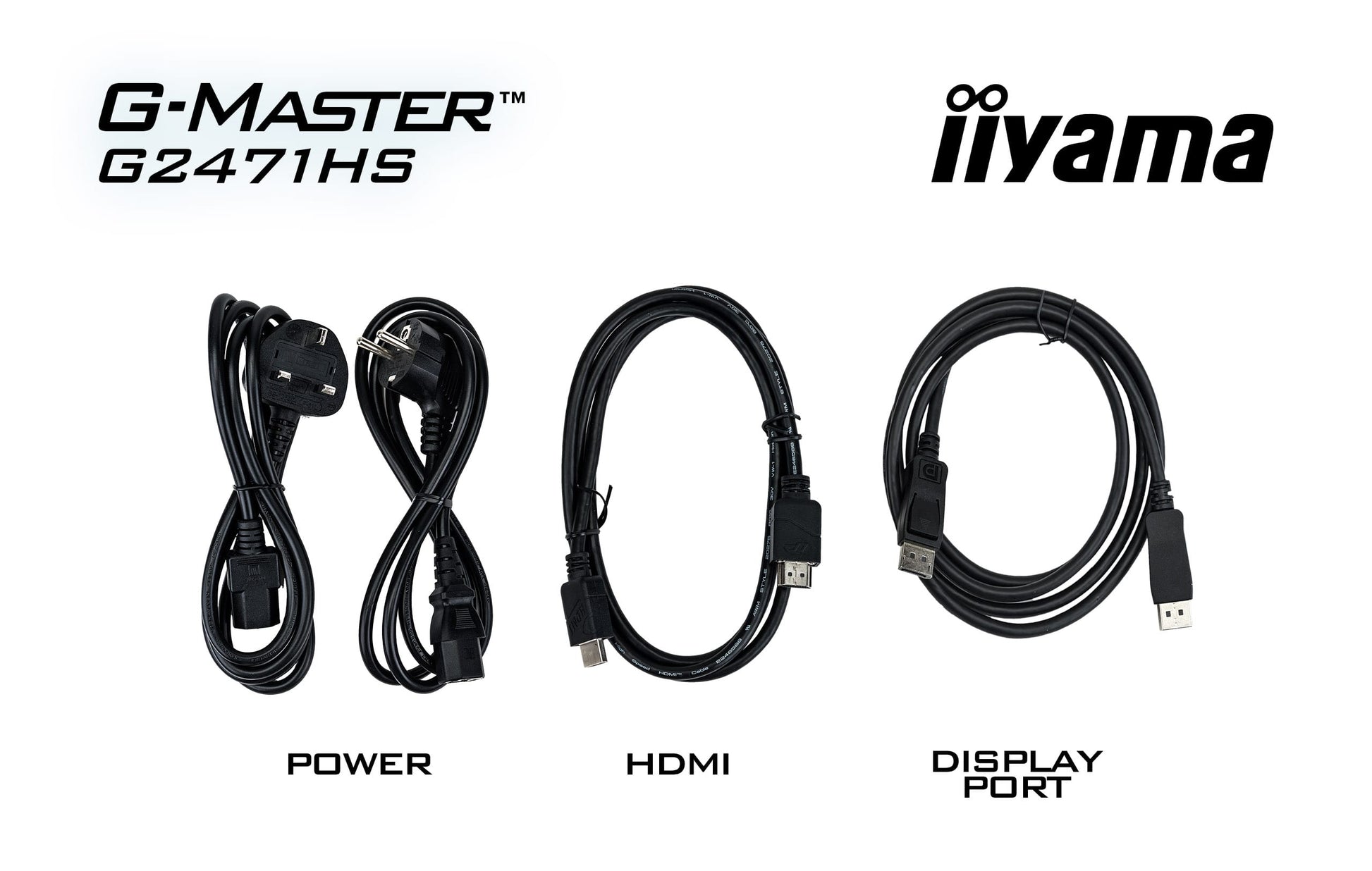 iiyama G2471HS-B1 – Monitor, 24", 1920 × 1080 (Full HD), IPS, 180 Hz, 350 cd/m²