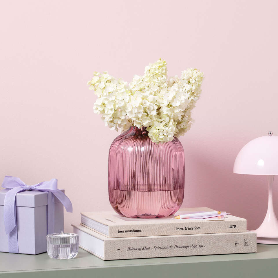 Villeroy & Boch Vase – Ø 16 × 19 cm – Glas, violett