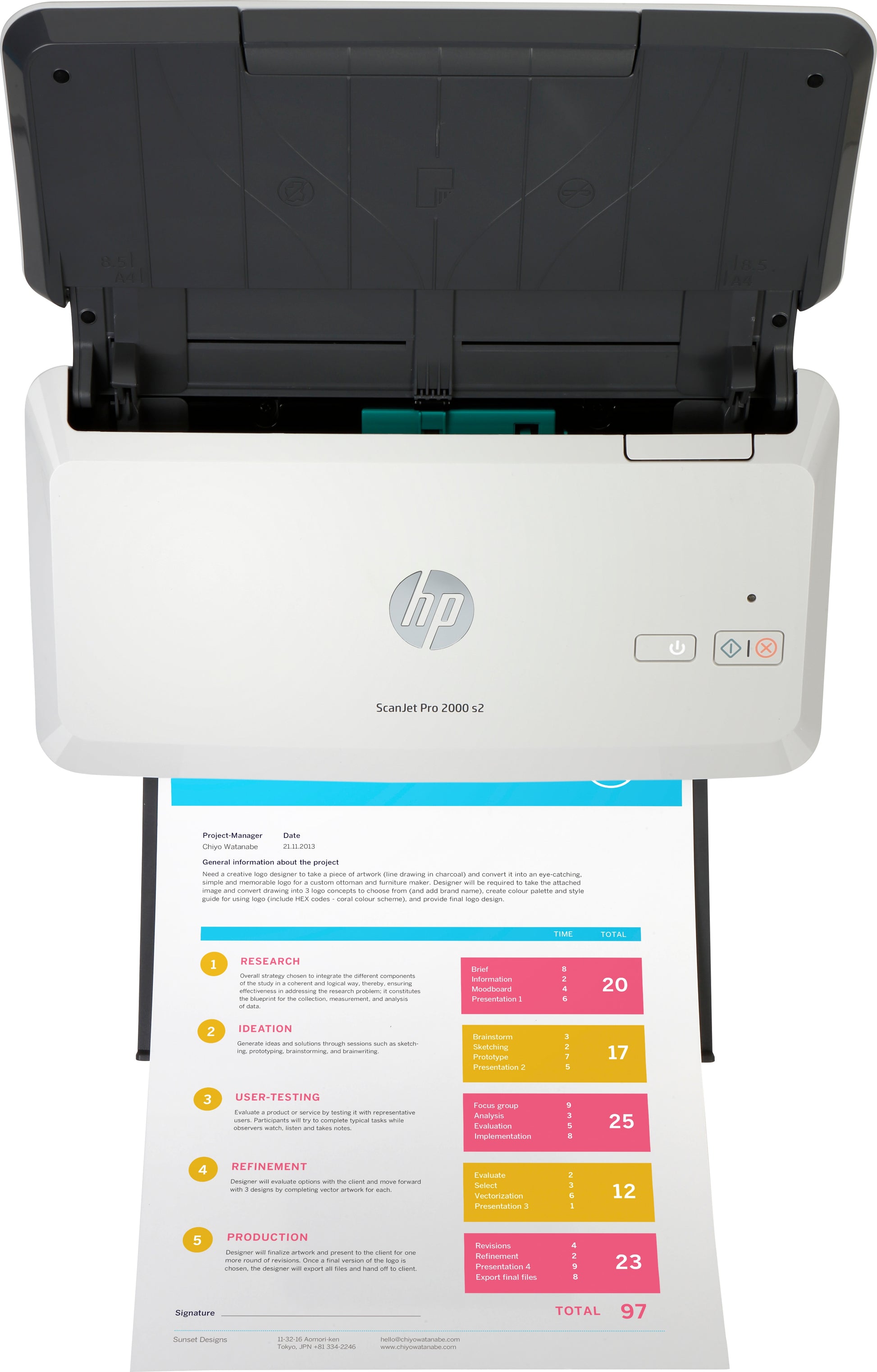 HP Scanjet Pro 2000 s2 – Dokumentenscanner, A4, Duplex, 600 dpi, ADF 50 Blatt, USB