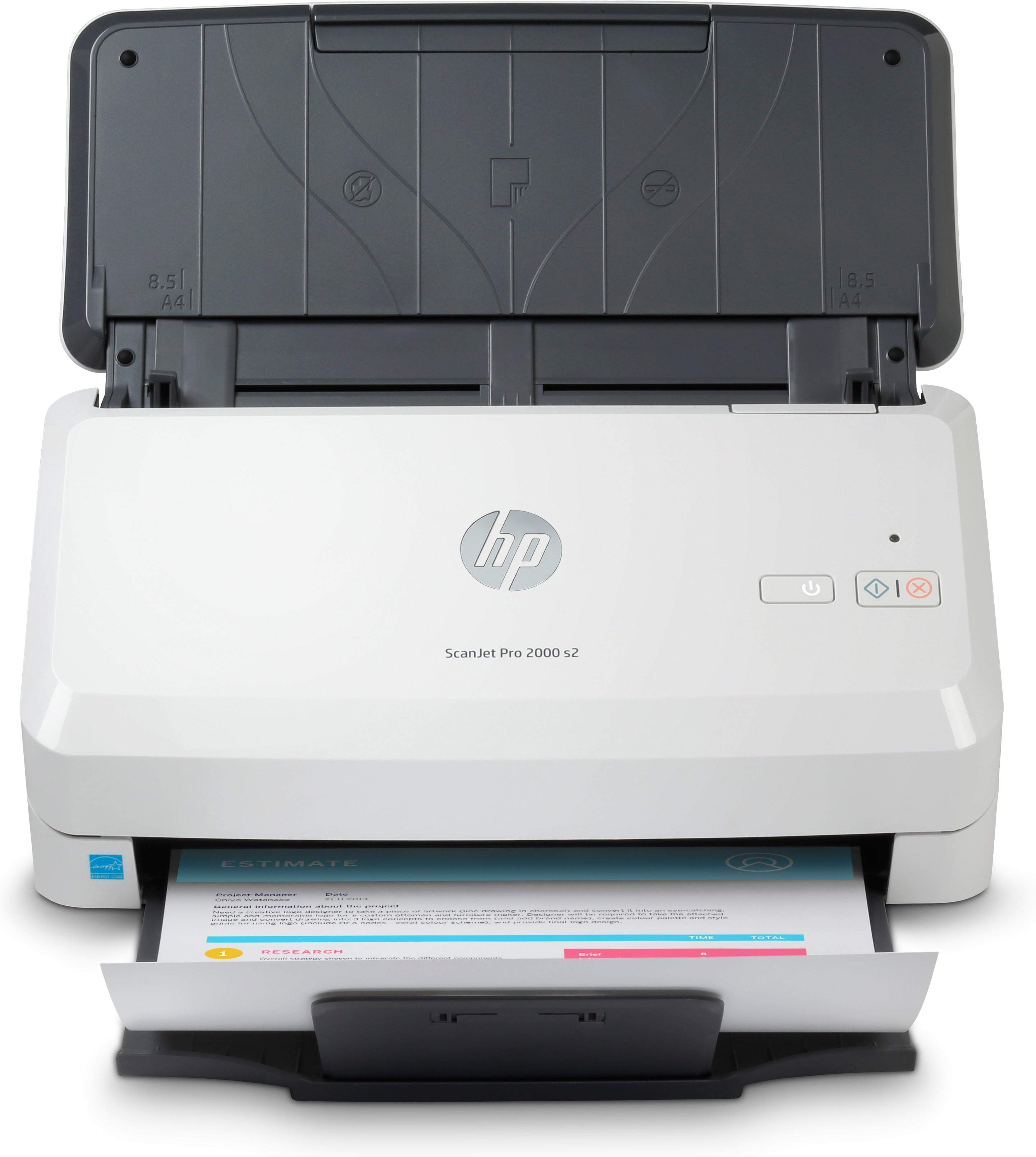 HP Scanjet Pro 2000 s2 – Dokumentenscanner, A4, Duplex, 600 dpi, ADF 50 Blatt, USB
