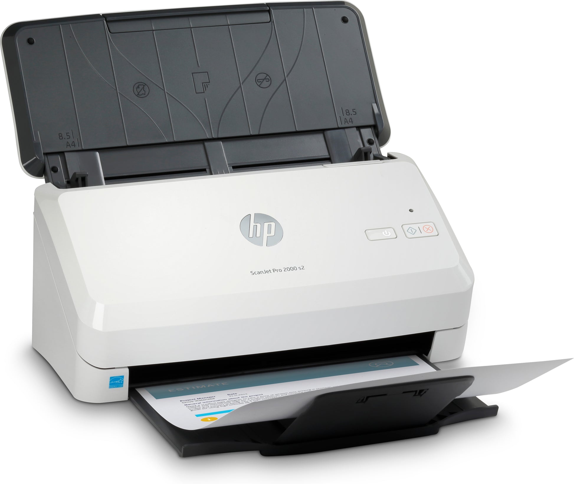 HP Scanjet Pro 2000 s2 – Dokumentenscanner, A4, Duplex, 600 dpi, ADF 50 Blatt, USB