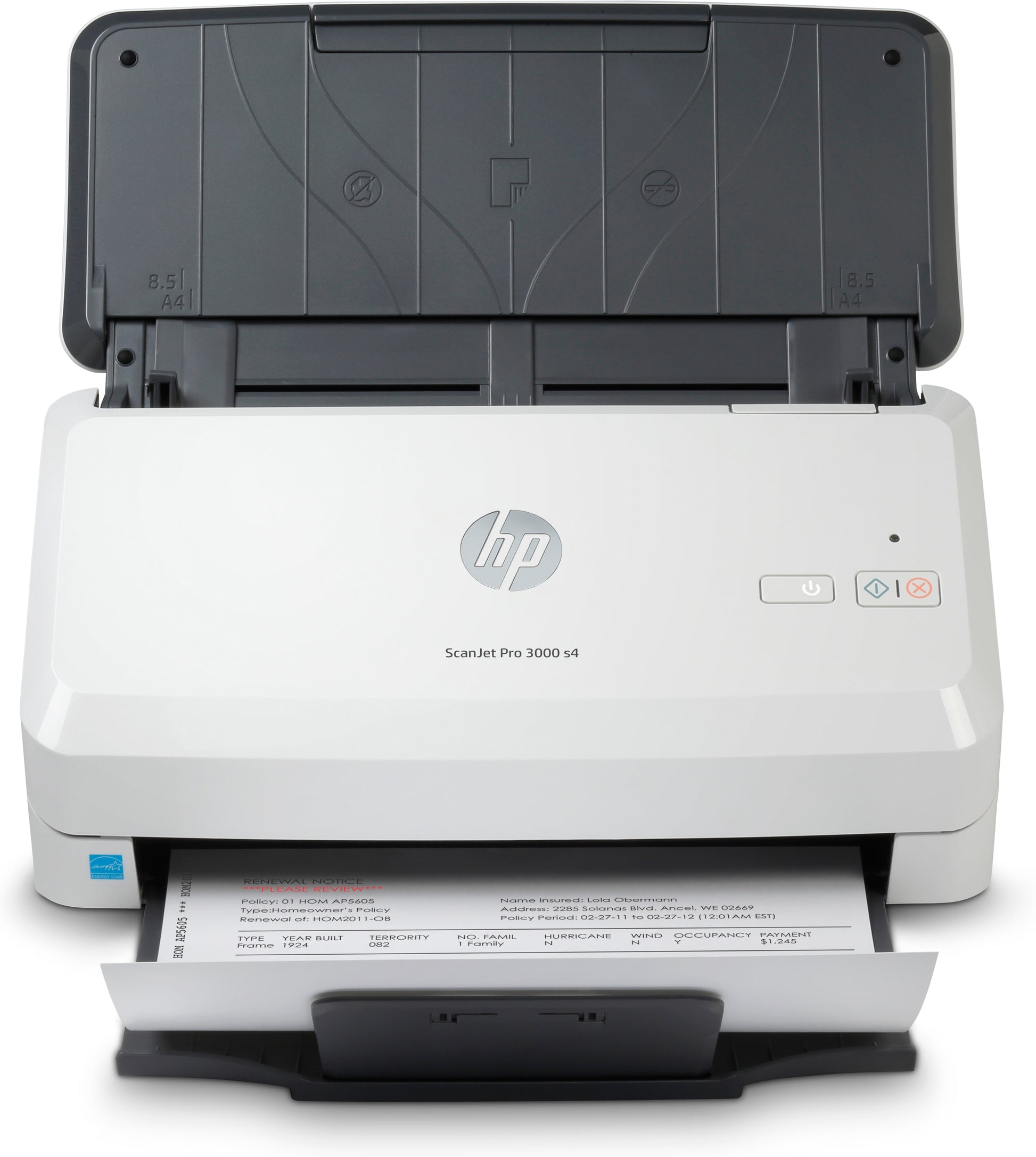 HP Scanjet Pro 3000 S4 – Dokumentenscanner, A4, Duplex, 40 ppm, 600 dpi, ADF 50 Blatt, USB