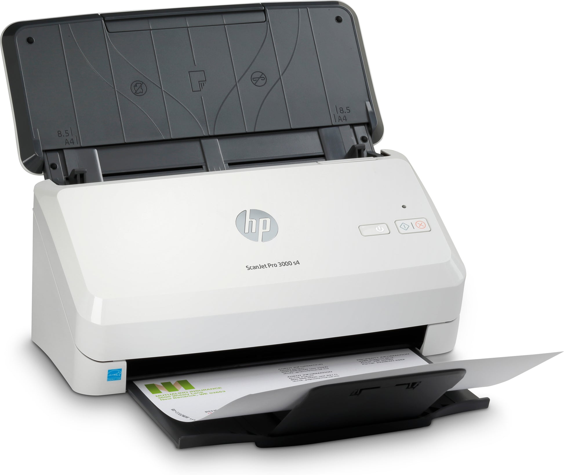 HP Scanjet Pro 3000 S4 – Dokumentenscanner, A4, Duplex, 40 ppm, 600 dpi, ADF 50 Blatt, USB