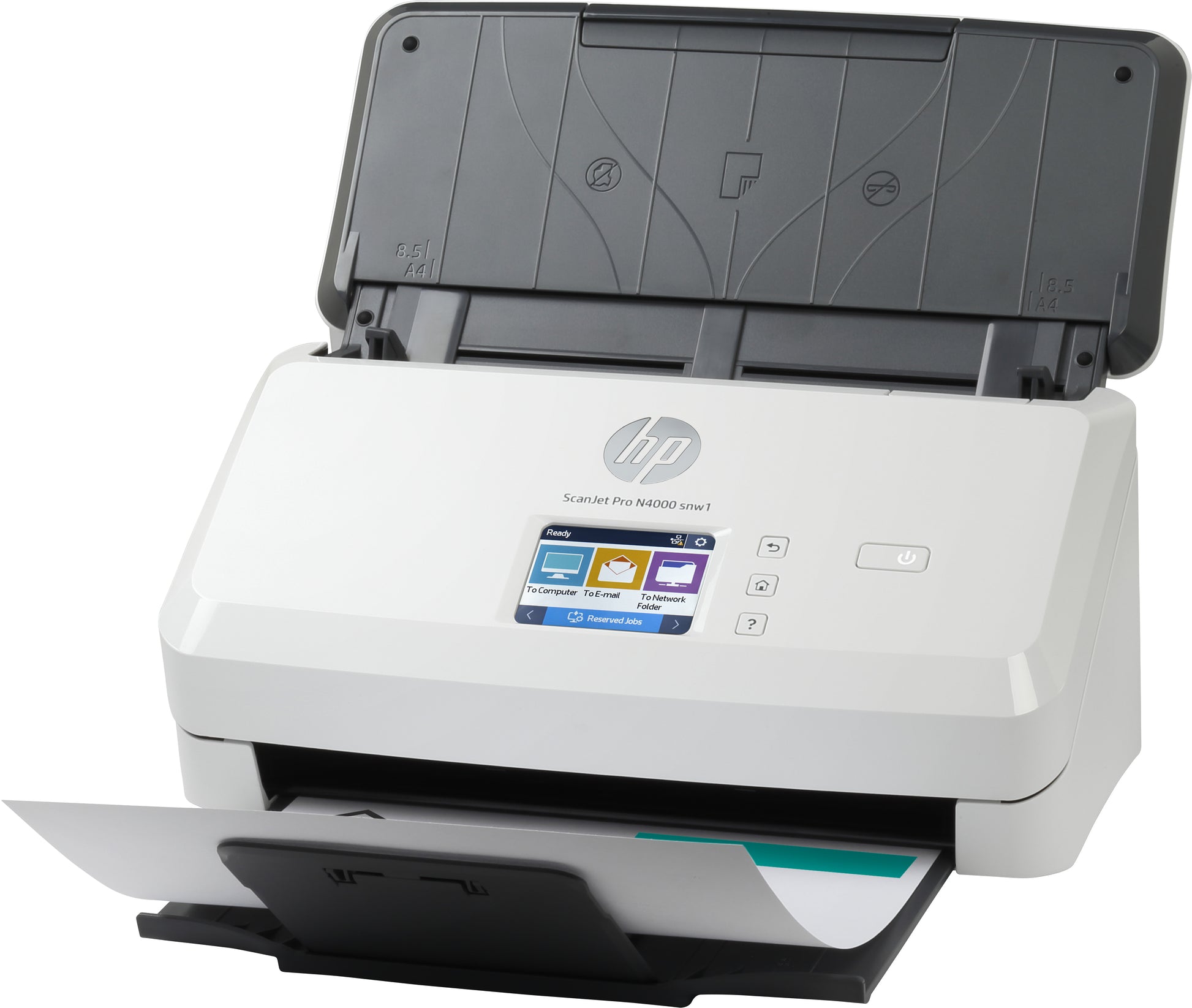 HP Scanjet Pro N4000 Snw1 – Dokumentenscanner, A4, Duplex, 600 dpi, ADF 50 Blatt, WLAN, LAN, USB