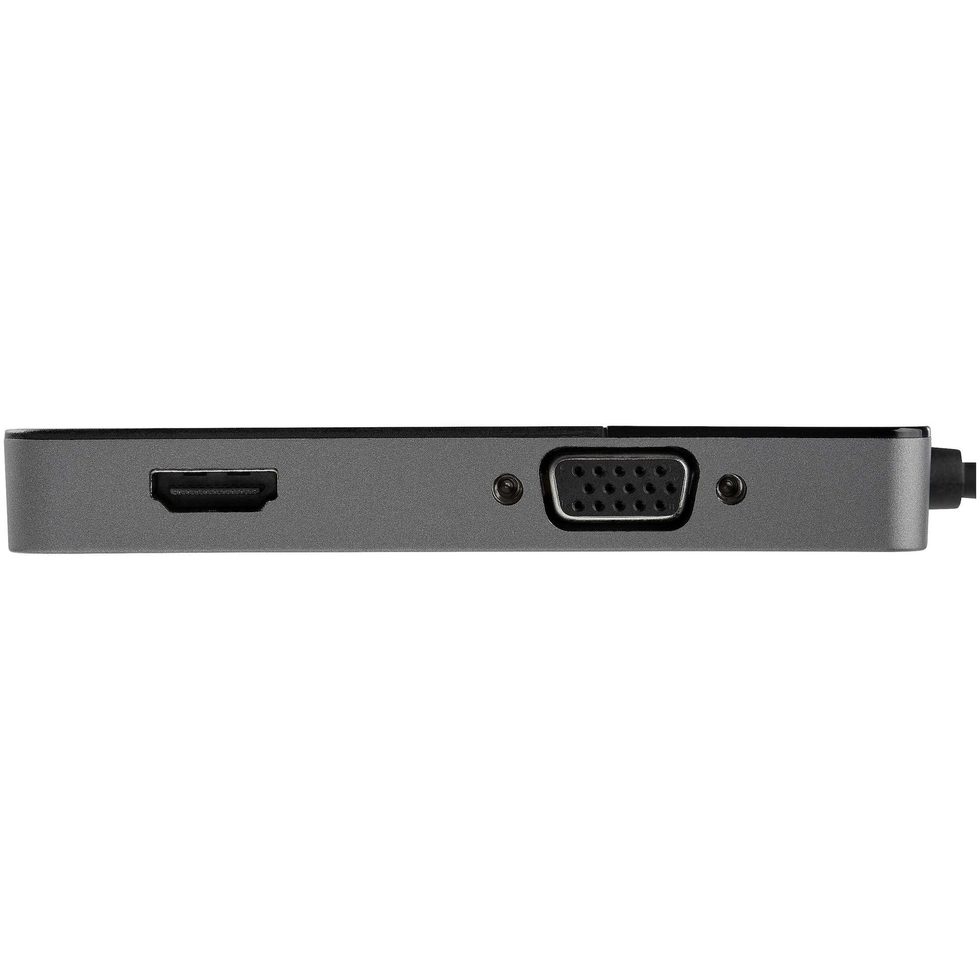 StarTech.com USB-A zu HDMI und VGA Adapter – 4K (3840 × 2160) @ 30 Hz, USB 3.2 Gen 1, HDMI 1.4, 10,9 cm