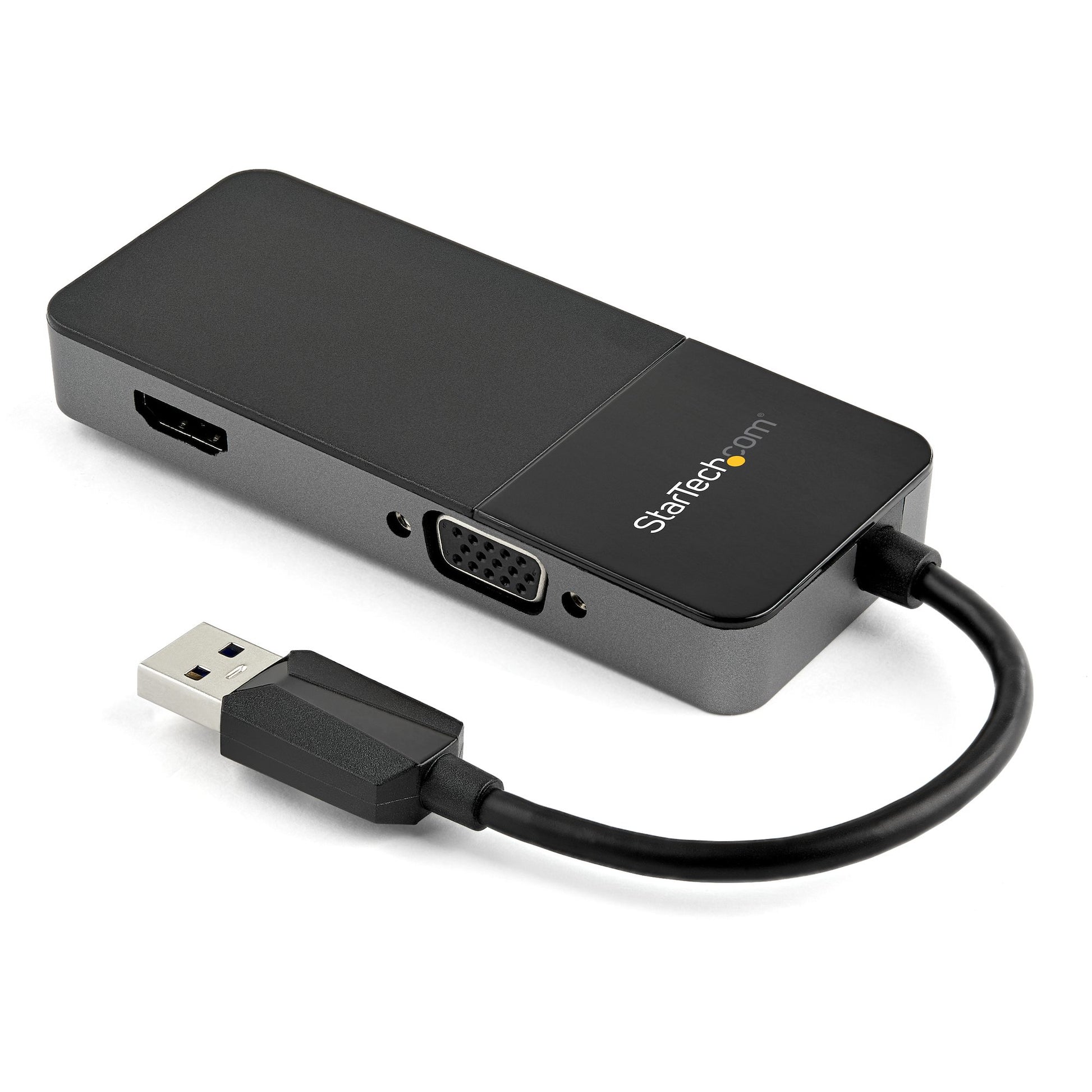 StarTech.com USB-A zu HDMI und VGA Adapter – 4K (3840 × 2160) @ 30 Hz, USB 3.2 Gen 1, HDMI 1.4, 10,9 cm