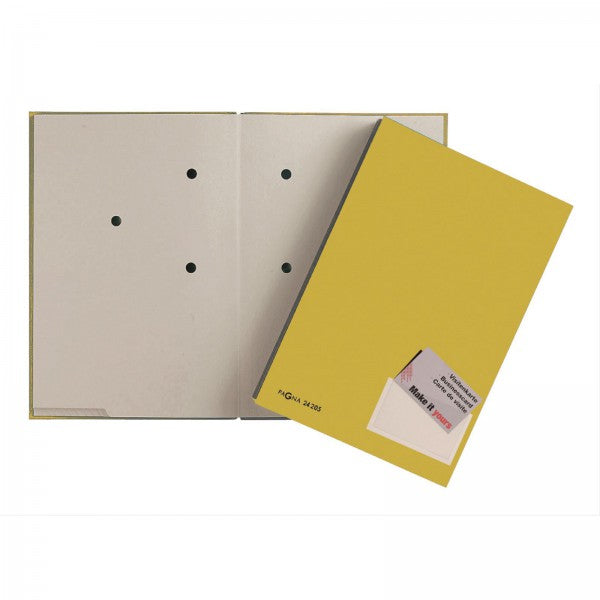 Pagna Unterschriftenmappe A4 – 20 Fächer, Gelb, Füllhöhe 25 mm
