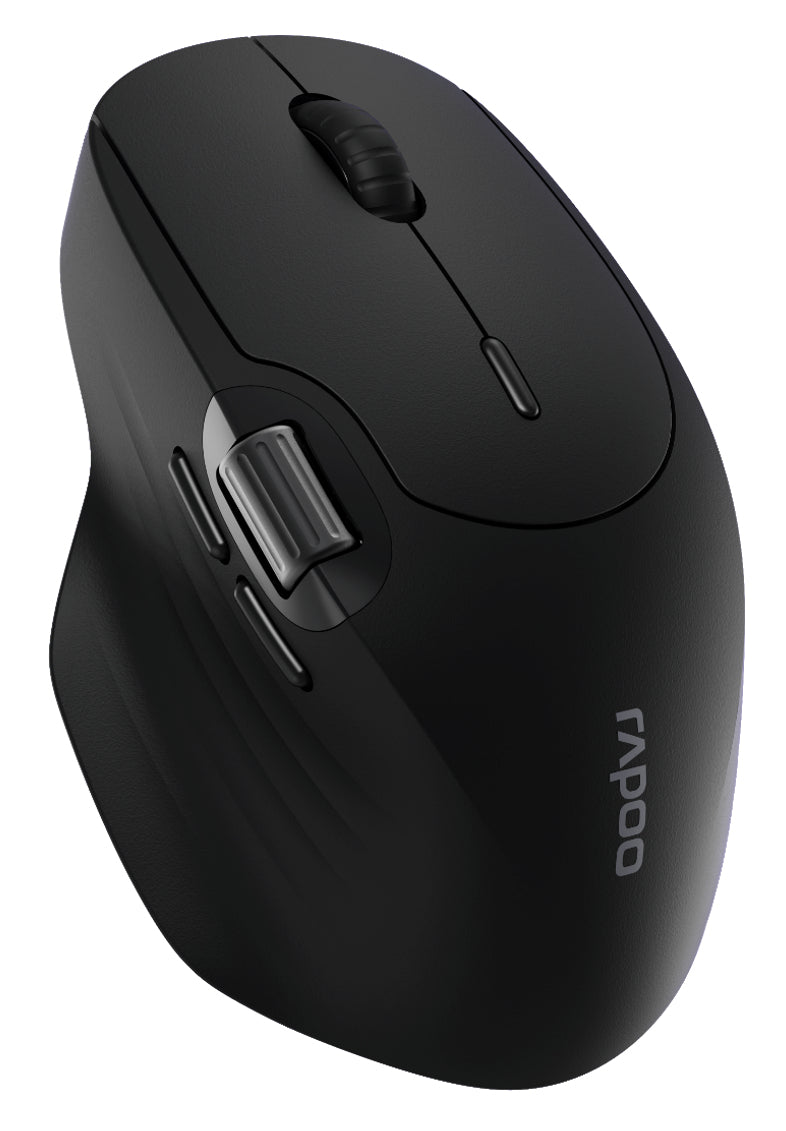 Rapoo MT560 – Gaming-Maus – Kabellos (Bluetooth/2,4 GHz), 3200 DPI, Rechts, Schwarz