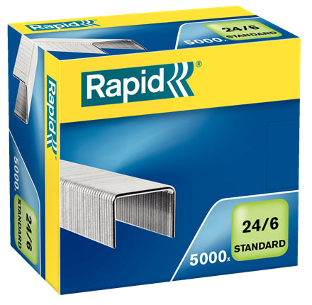 Rapid Heftklammern – 24/6, 20 Blatt, 5’000 Stück, verzinkt