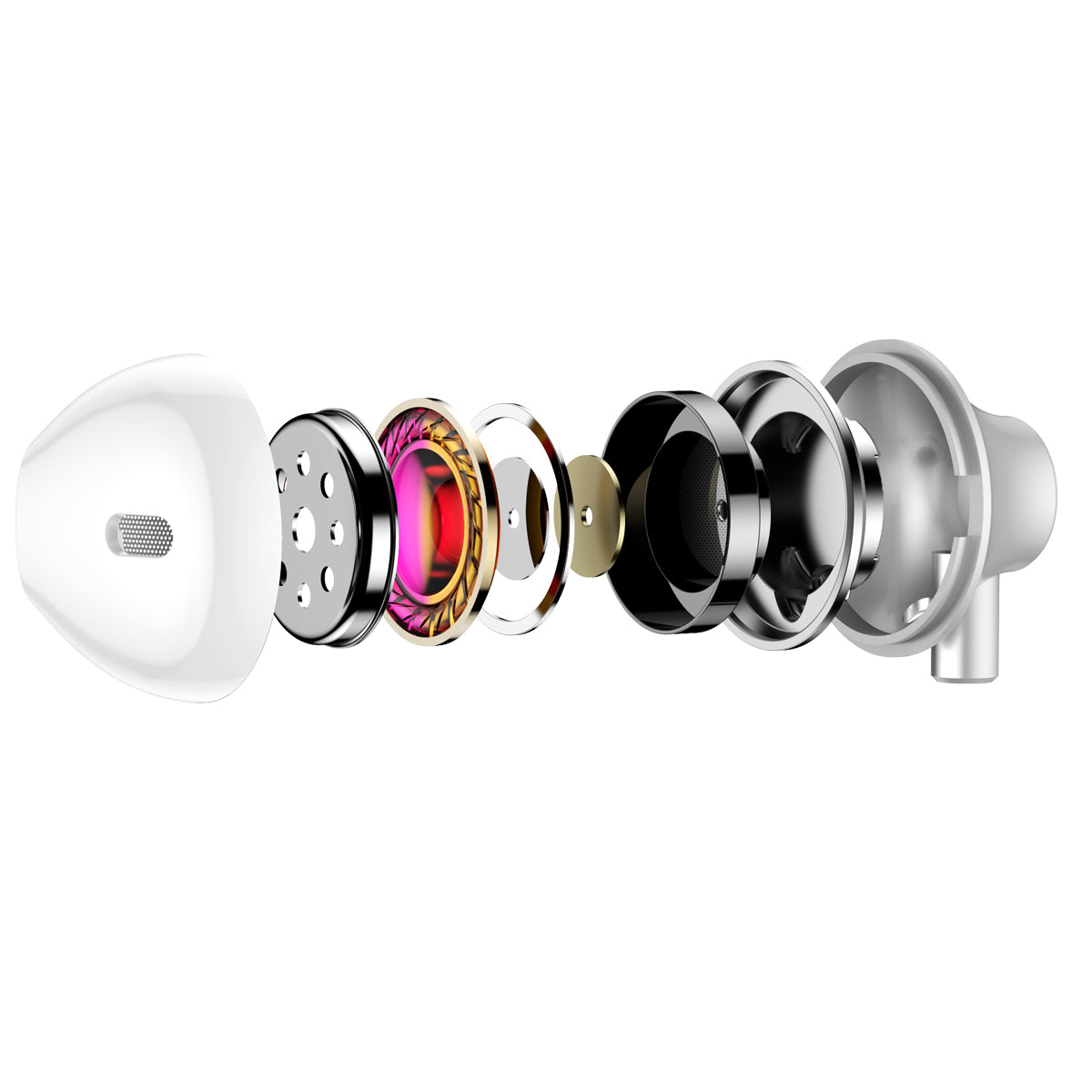 Baseus Encok H06 – In-Ear Headset – 3,5 mm Klinke, mit Mikrofon – Silber