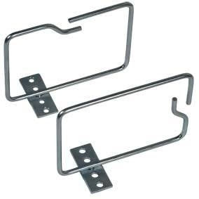 Conteg 140×100 mm – Kabelöse – 19" Rack, 1U, 10 Stk., silberfarben