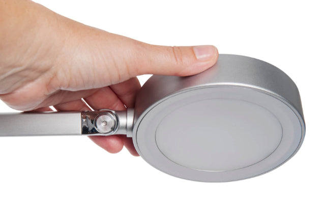 MAULgrace Tischleuchte – 3000–6500 K, dimmbar, Touchfeld, 300 lm, silber
